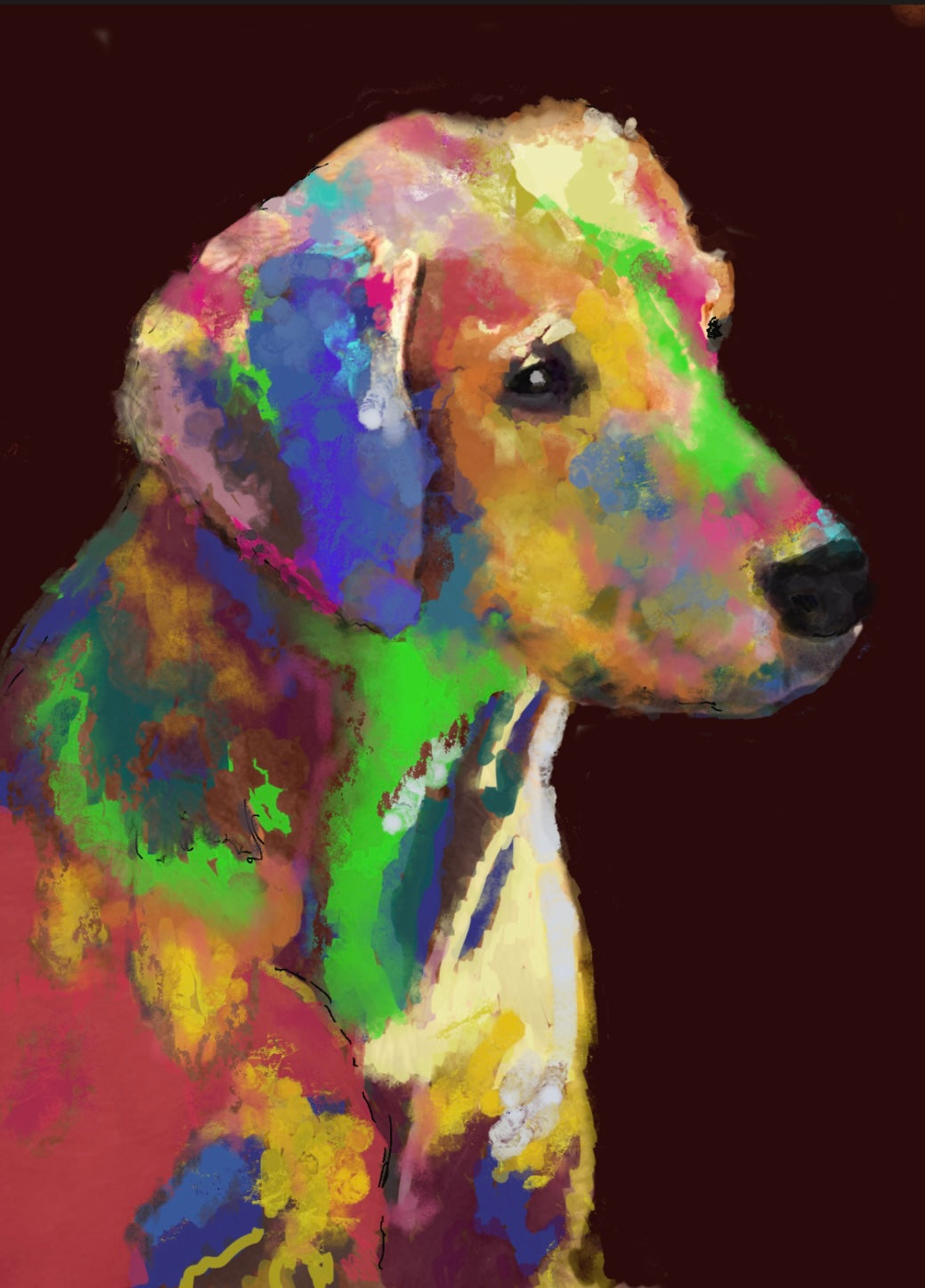 Digital Pet Portrait
